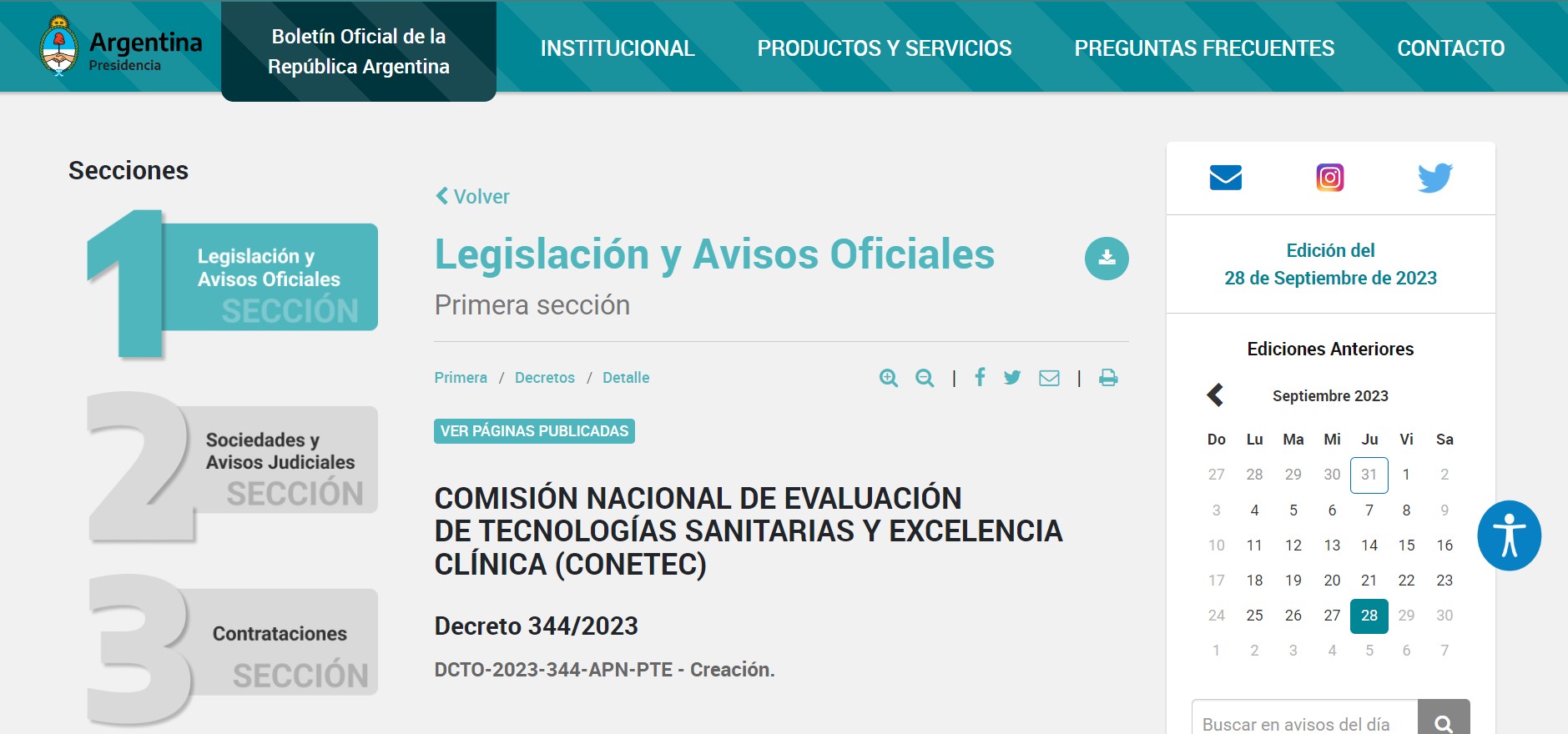 Argentina ordena la evaluación de tecnologías sanitarias y excelencia clínica